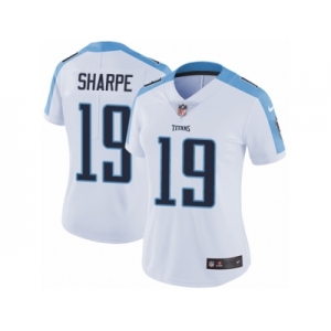 Women's Nike Tennessee Titans #19 Tajae Sharpe Vapor Untouchable Limited White NFL Jersey