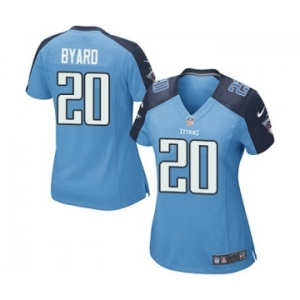 Women's Nike Tennessee Titans #20 Kevin Byard Game Light Blue Team Color NFL Jersey
