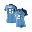 Women's Nike Tennessee Titans #25 Adoree' Jackson Limited Light Blue Team Color NFL Jersey