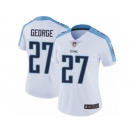 Women's Nike Tennessee Titans #27 Eddie George Vapor Untouchable Limited White NFL Jersey