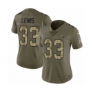 Women's Nike Tennessee Titans #33 Dion Lewis Limited Olive Camo 2017 Salute to Service NFL Jersey