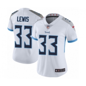 Women's Nike Tennessee Titans #33 Dion Lewis White Vapor Untouchable Elite Player NFL Jersey