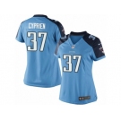 Women's Nike Tennessee Titans #37 Johnathan Cyprien Limited Light Blue Team Color NFL Jersey