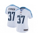 Women's Nike Tennessee Titans #37 Johnathan Cyprien Vapor Untouchable Limited White NFL Jersey
