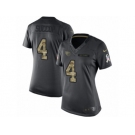 Women's Nike Tennessee Titans #4 Ryan Succop Limited Black 2016 Salute to Service NFL Jersey