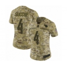 Women's Nike Tennessee Titans #4 Ryan Succop Limited Camo 2018 Salute to Service NFL Jersey