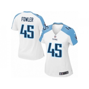 Women's Nike Tennessee Titans #45 Jalston Fowler Limited White NFL Jersey