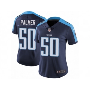 Women's Nike Tennessee Titans #50 Nate Palmer Vapor Untouchable Limited Navy Blue Alternate NFL Jersey