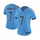 Women's Nike Tennessee Titans #7 Blaine Gabbert Light Blue Alternate Vapor Untouchable Limited Player NFL Jersey