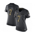 Women's Nike Tennessee Titans #7 Blaine Gabbert Limited Black 2016 Salute to Service NFL Jersey