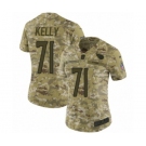 Women's Nike Tennessee Titans #71 Dennis Kelly Limited Camo 2018 Salute to Service NFL Jersey