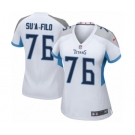 Women's Nike Tennessee Titans #76 Xavier Su'a-Filo Game White NFL Jersey