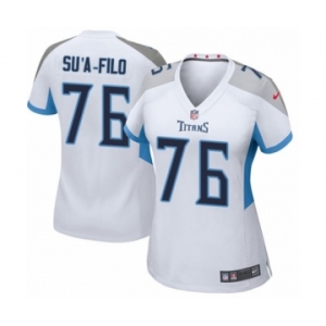 Women's Nike Tennessee Titans #76 Xavier Su'a-Filo Game White NFL Jersey