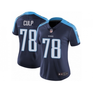 Women's Nike Tennessee Titans #78 Curley Culp Vapor Untouchable Limited Navy Blue Alternate NFL Jersey
