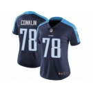 Women's Nike Tennessee Titans #78 Jack Conklin Vapor Untouchable Limited Navy Blue Alternate NFL Jersey