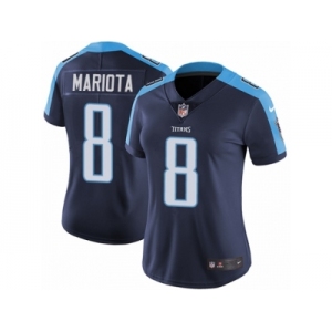 Women's Nike Tennessee Titans #8 Marcus Mariota Vapor Untouchable Limited Navy Blue Alternate NFL Jersey