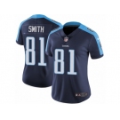 Women's Nike Tennessee Titans #81 Jonnu Smith Navy Blue Alternate Vapor Untouchable Limited Player NFL Jersey