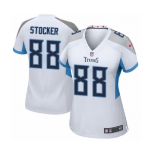 Women's Nike Tennessee Titans #88 Luke Stocker Game White NFL Jersey