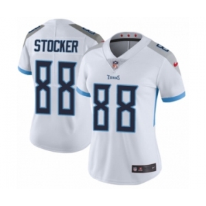 Women's Nike Tennessee Titans #88 Luke Stocker White Vapor Untouchable Limited Player NFL Jersey