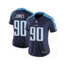 Women's Nike Tennessee Titans #90 DaQuan Jones Vapor Untouchable Limited Navy Blue Alternate NFL Jersey