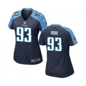 Women's Nike Tennessee Titans #93 Kevin Dodd Navy Blue Alternate NFL Jersey