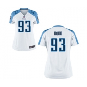 Women's Nike Tennessee Titans #93 Kevin Dodd White NFL Jersey