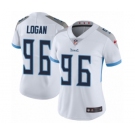Women's Nike Tennessee Titans #96 Bennie Logan White Vapor Untouchable Elite Player NFL Jersey