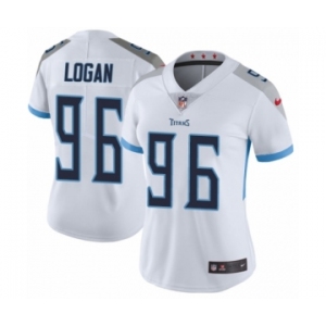 Women's Nike Tennessee Titans #96 Bennie Logan White Vapor Untouchable Limited Player NFL Jersey