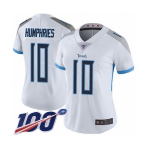 Women's Tennessee Titans #10 Adam Humphries White Vapor Untouchable Limited Player 100th Season Football Jersey