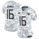 Women's Tennessee Titans #16 Treylon Burks 2024 F.U.S.E Arctic Camo Salute To Service Limited Stitched Football Jersey