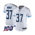 Women's Tennessee Titans #37 Amani Hooker White Vapor Untouchable Limited Player 100th Season Football Jersey