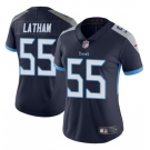 Women's Tennessee Titans #55 JC Latham Navy 2024 Draft Vapor Football Stitched Jersey