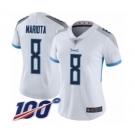 Women's Tennessee Titans #8 Marcus Mariota White Vapor Untouchable Limited Player 100th Season Football Jersey