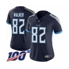 Women's Tennessee Titans #82 Delanie Walker Navy Blue Team Color Vapor Untouchable Limited Player 100th Season Football Jersey