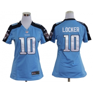 nike women nfl jerseys tennessee titans #10 jake locker blue[nike]