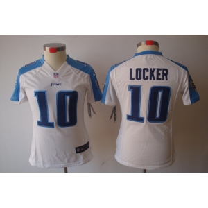 nike women nfl jerseys tennessee titans #10 jake locker white[nike limited]