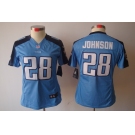 nike women nfl jerseys tennessee titans #28 chris johnson lt.blue[nike limited]
