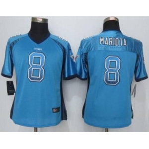 nike women nfl jerseys tennessee titans #8 mariota blue[Elite drift fashion][mariota]