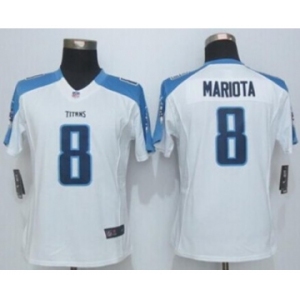 nike women nfl jerseys tennessee titans #8 mariota white[nike Limited]][mariota]