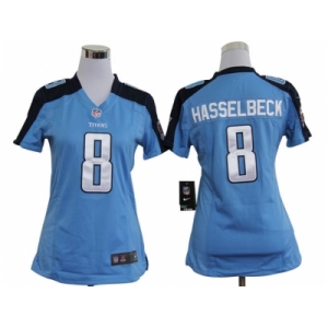 nike women nfl jerseys tennessee titans #8 matt hasselbeck blue[nike]