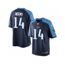 Youth Nike Tennessee Titans #14 Eric Weems Limited Navy Blue Alternate NFL Jersey