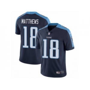 Youth Nike Tennessee Titans #18 Rishard Matthews Vapor Untouchable Limited Navy Blue Alternate NFL Jersey