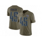 Youth Nike Tennessee Titans #45 Jalston Fowler Limited Olive 2017 Salute to Service NFL Jersey