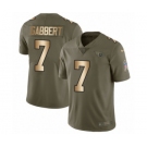 Youth Nike Tennessee Titans #7 Blaine Gabbert Limited Olive Gold 2017 Salute to Service NFL Jersey