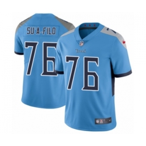 Youth Nike Tennessee Titans #76 Xavier Su'a-Filo Light Blue Alternate Vapor Untouchable Limited Player NFL Jersey