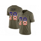 Youth Nike Tennessee Titans #78 Curley Culp Limited Olive USA Flag 2017 Salute to Service NFL Jersey