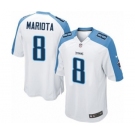 Youth Nike Tennessee Titans #8 Marcus Mariota Game White NFL Jersey