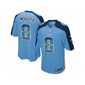 Youth Nike Tennessee Titans #8 Marcus Mariota Limited Light Blue Strobe NFL Jersey