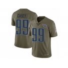 Youth Nike Tennessee Titans #99 Jurrell Casey Limited Olive 2017 Salute to Service NFL Jersey