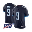 Youth Tennessee Titans #9 Steve McNair Navy Blue Team Color Vapor Untouchable Limited Player 100th Season Football Jersey